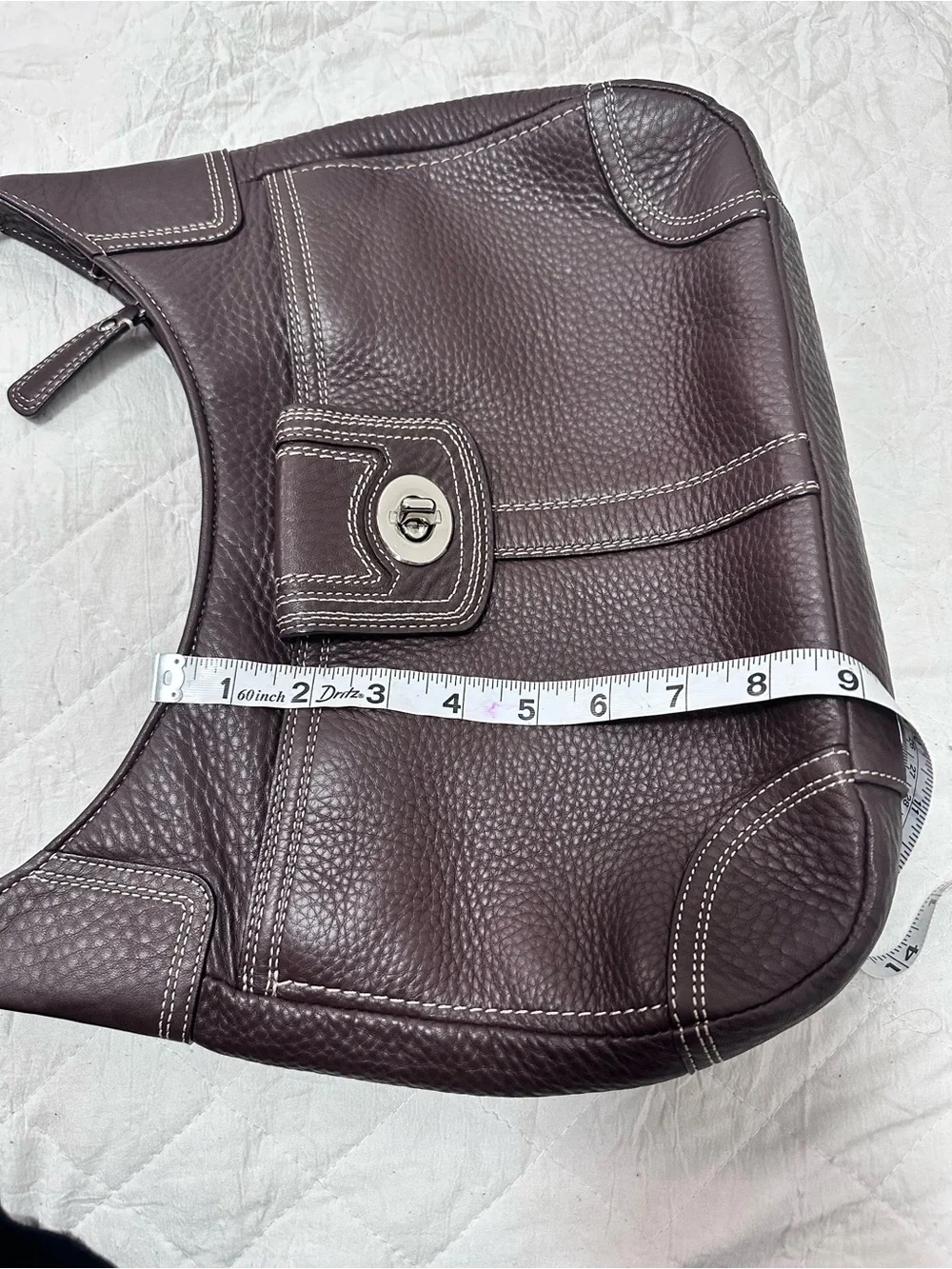 COACH Y2K black soho hamilton pebbled leather hobo purse f13956